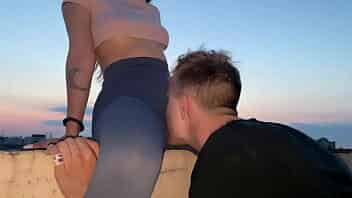 Public Female Domination Pussy Worship In Yoga Pants video