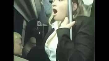 Man finger a sexy girl in bus video