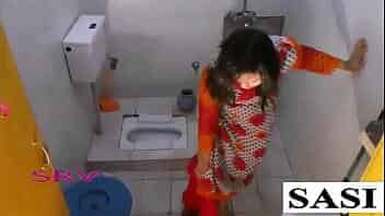 Desi Hot Bhabhi Sonia In Indian Shalwar Suit In Bathroom Naked For Shower & Sex video