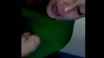 teen girl tells boyfriend of her past sex experiences whilst blowing him video