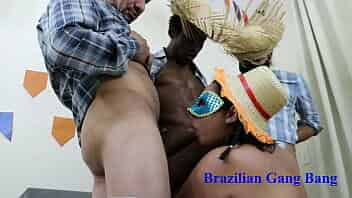 brazilian gang bang video